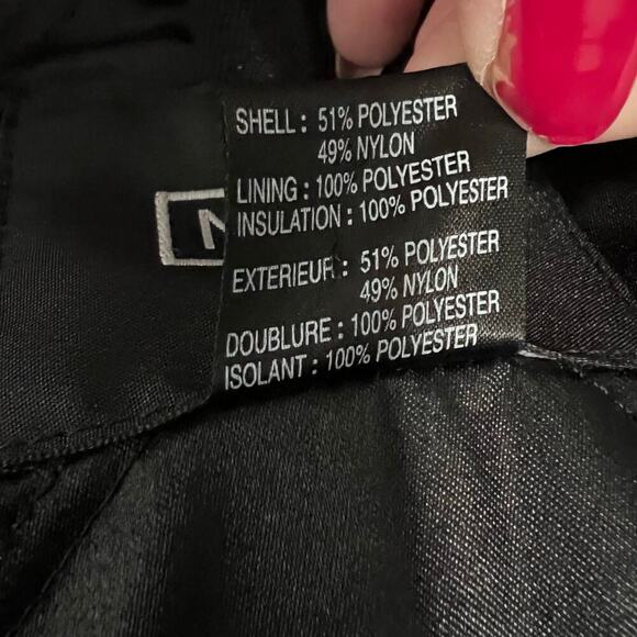 Nils Quilted Metallic Denim Ski‎ Jacket Blue Full Zip Size 12 - Picture 13 of 13